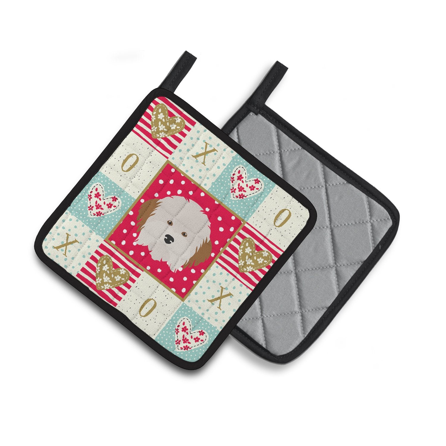 Havanese Dog Love Pair of Pot Holders CK5205PTHD by Caroline's Treasures