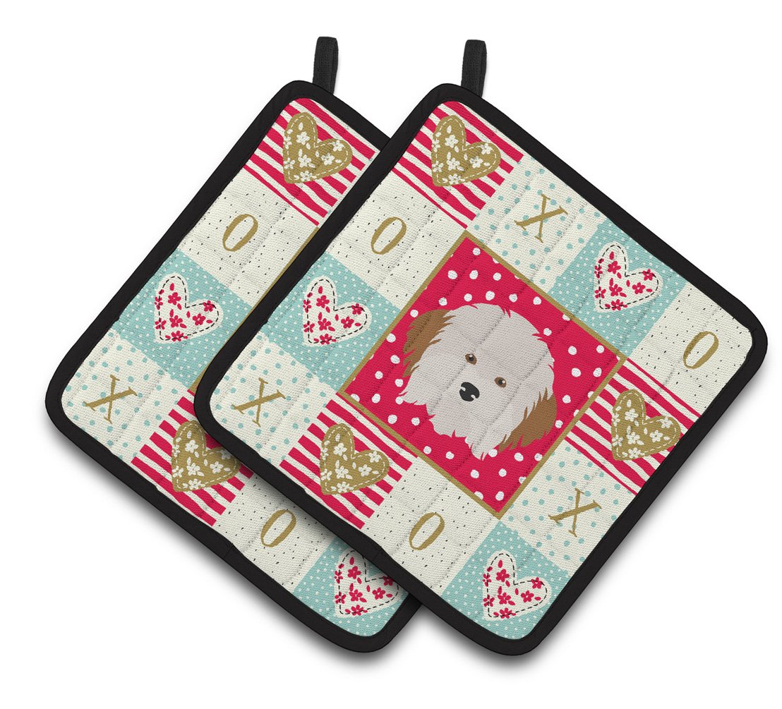 Havanese Dog Love Pair of Pot Holders CK5205PTHD by Caroline's Treasures