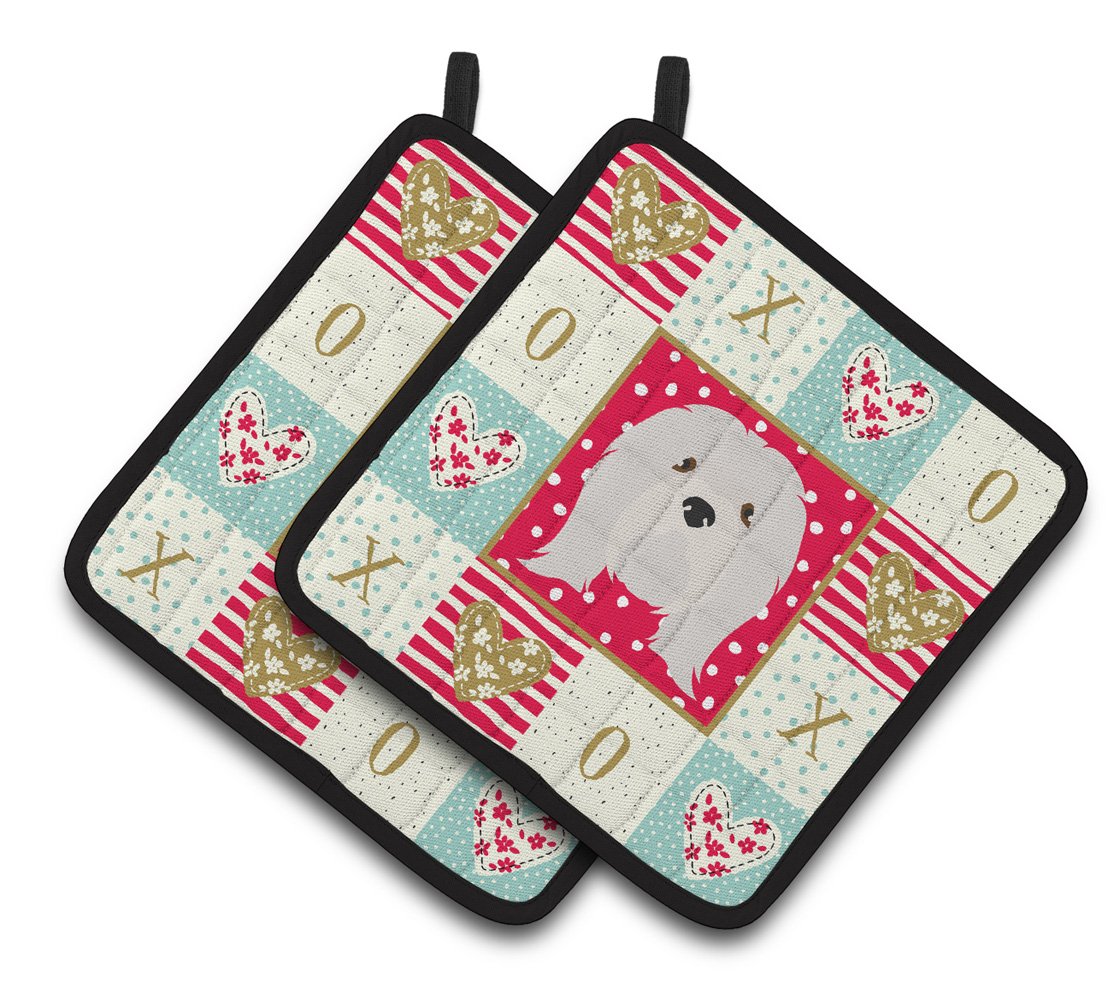 Lhasa Apso Love Pair of Pot Holders CK5215PTHD by Caroline's Treasures