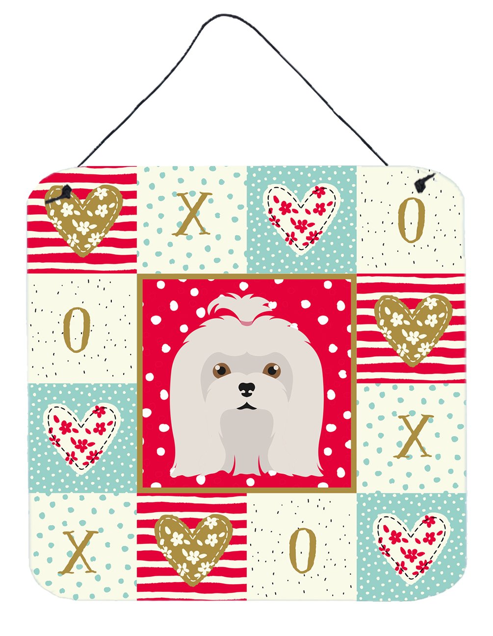 Maltese Love Wall or Door Hanging Prints CK5217DS66 by Caroline's Treasures