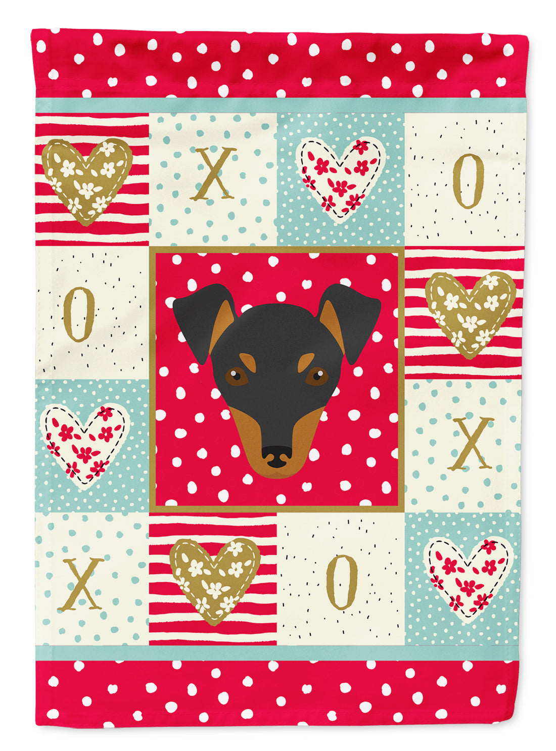 Manchester Toy Terrier Flag Garden Size CK5218GF  the-store.com.