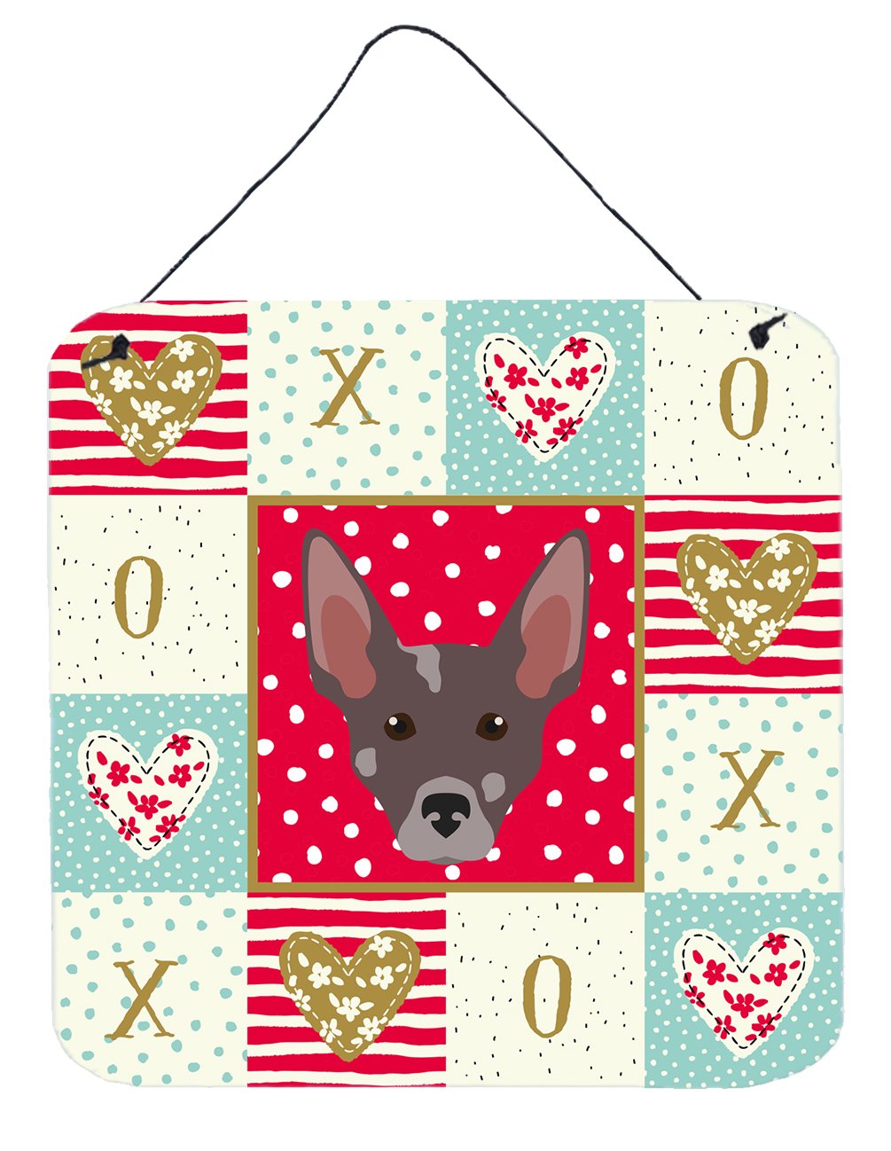 Peruvian Hairless Dog Love Wall or Door Hanging Prints CK5227DS66 by Caroline&#39;s Treasures