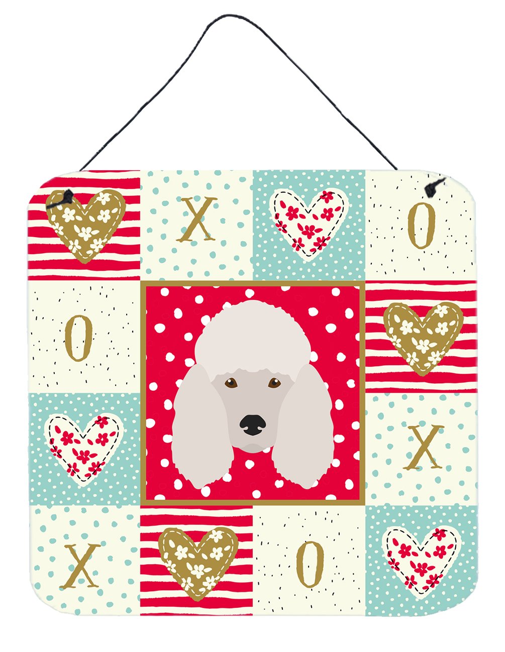 Poodle Love Wall or Door Hanging Prints CK5229DS66 by Caroline&#39;s Treasures