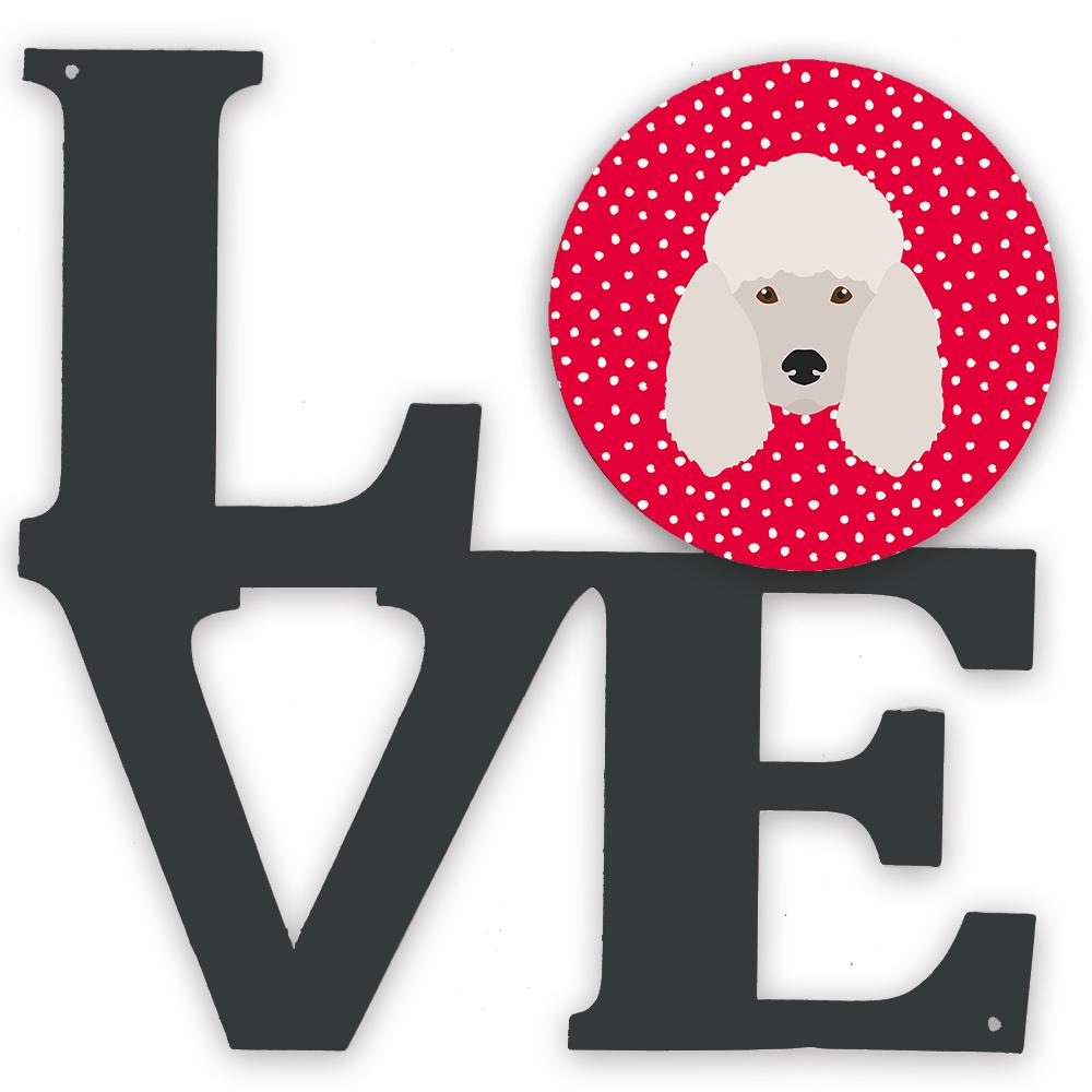 Poodle Love Metal Wall Artwork LOVE CK5229WALV by Caroline's Treasures