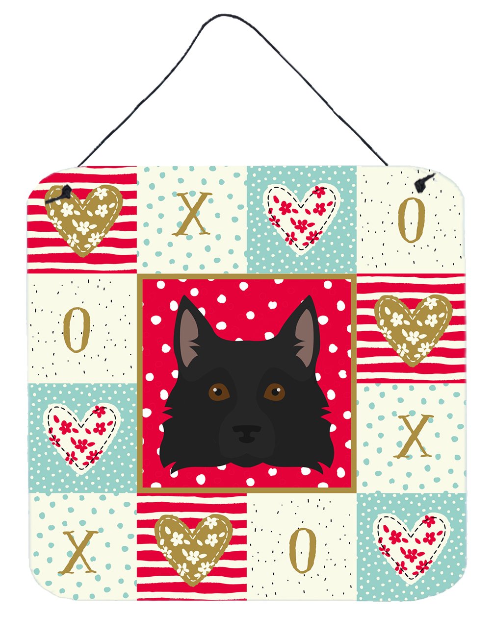 Schipperke Love Wall or Door Hanging Prints CK5236DS66 by Caroline's Treasures