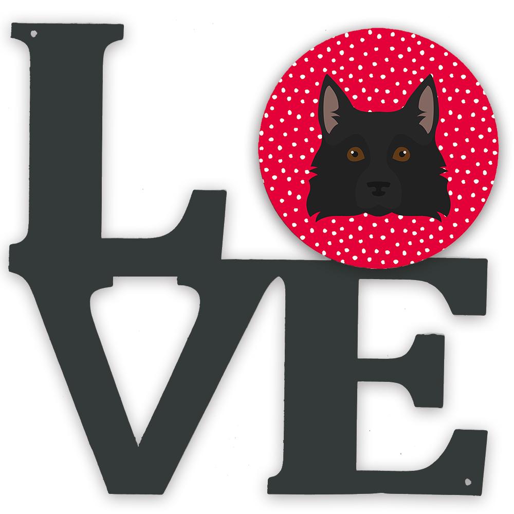 Schipperke Love Metal Wall Artwork LOVE CK5236WALV by Caroline's Treasures