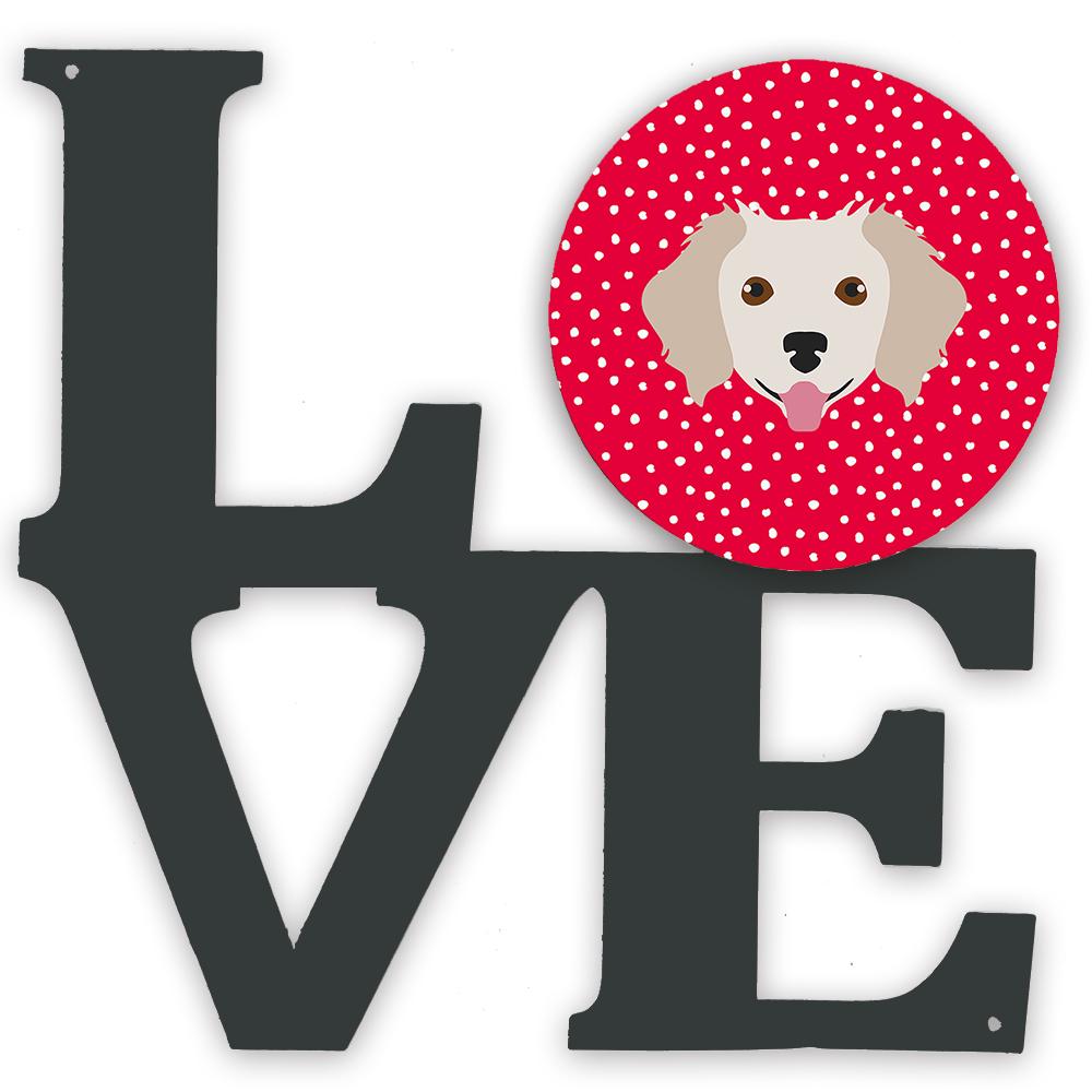 Small Greek Domestic Dog Love Metal Wall Artwork LOVE CK5238WALV by Caroline's Treasures