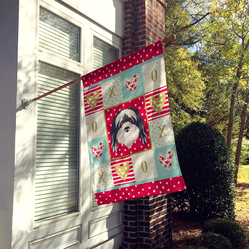 Tibetan Terrier Flag Canvas House Size CK5241CHF  the-store.com.