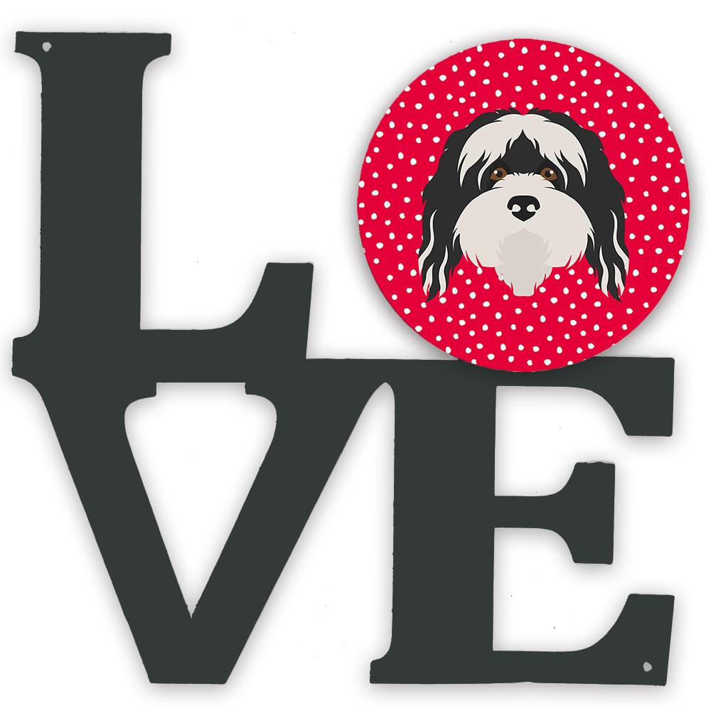 Tibetan Terrier Love Metal Wall Artwork LOVE CK5241WALV by Caroline's Treasures