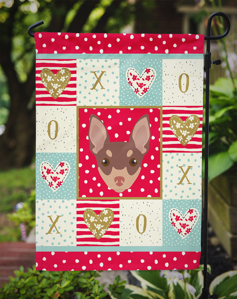 Toy Fox Terrier Flag Garden Size CK5242GF  the-store.com.