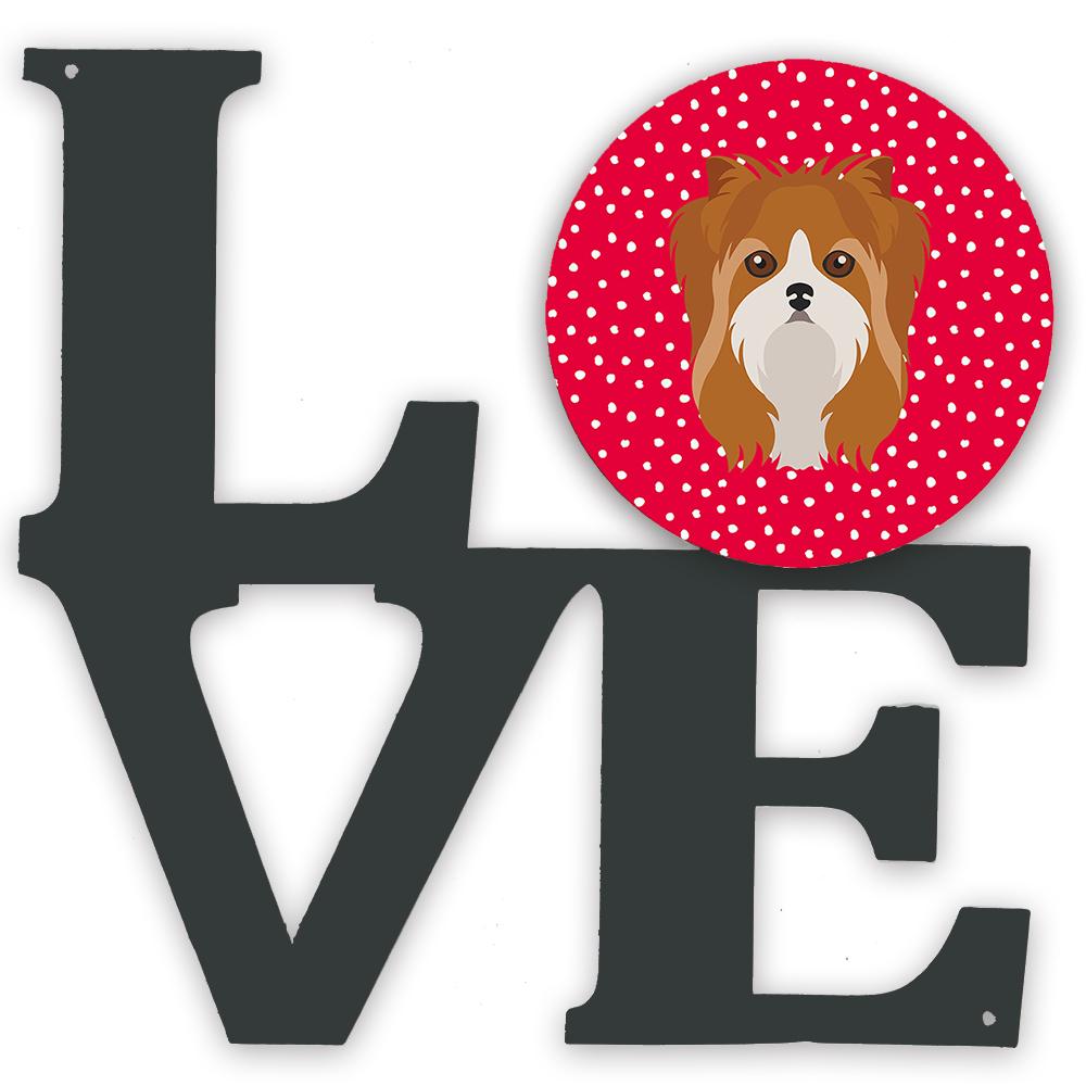 Yorkshire Terrier Love Metal Wall Artwork LOVE CK5243WALV by Caroline&#39;s Treasures