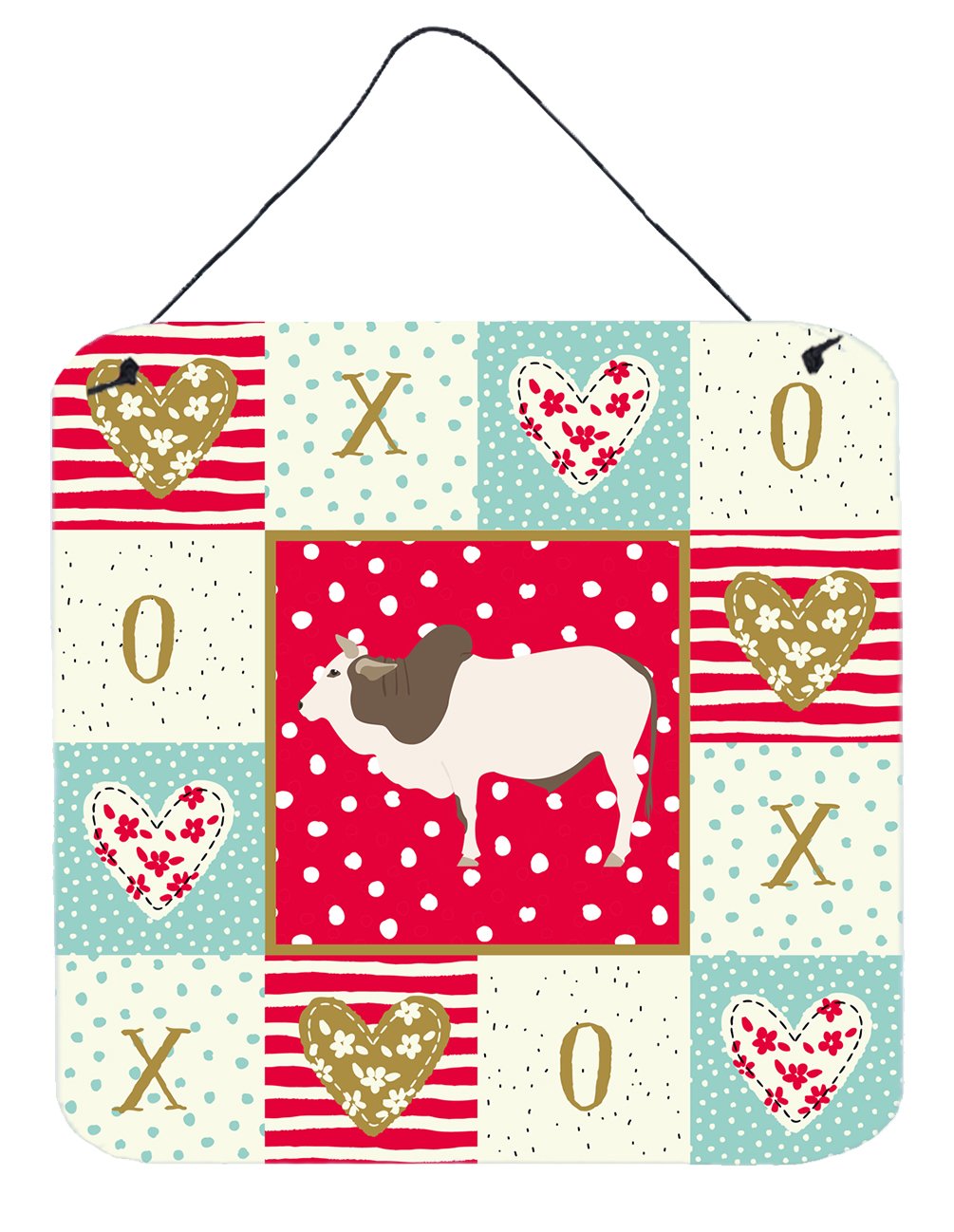 Malvi Cow Love Wall or Door Hanging Prints CK5257DS66 by Caroline's Treasures