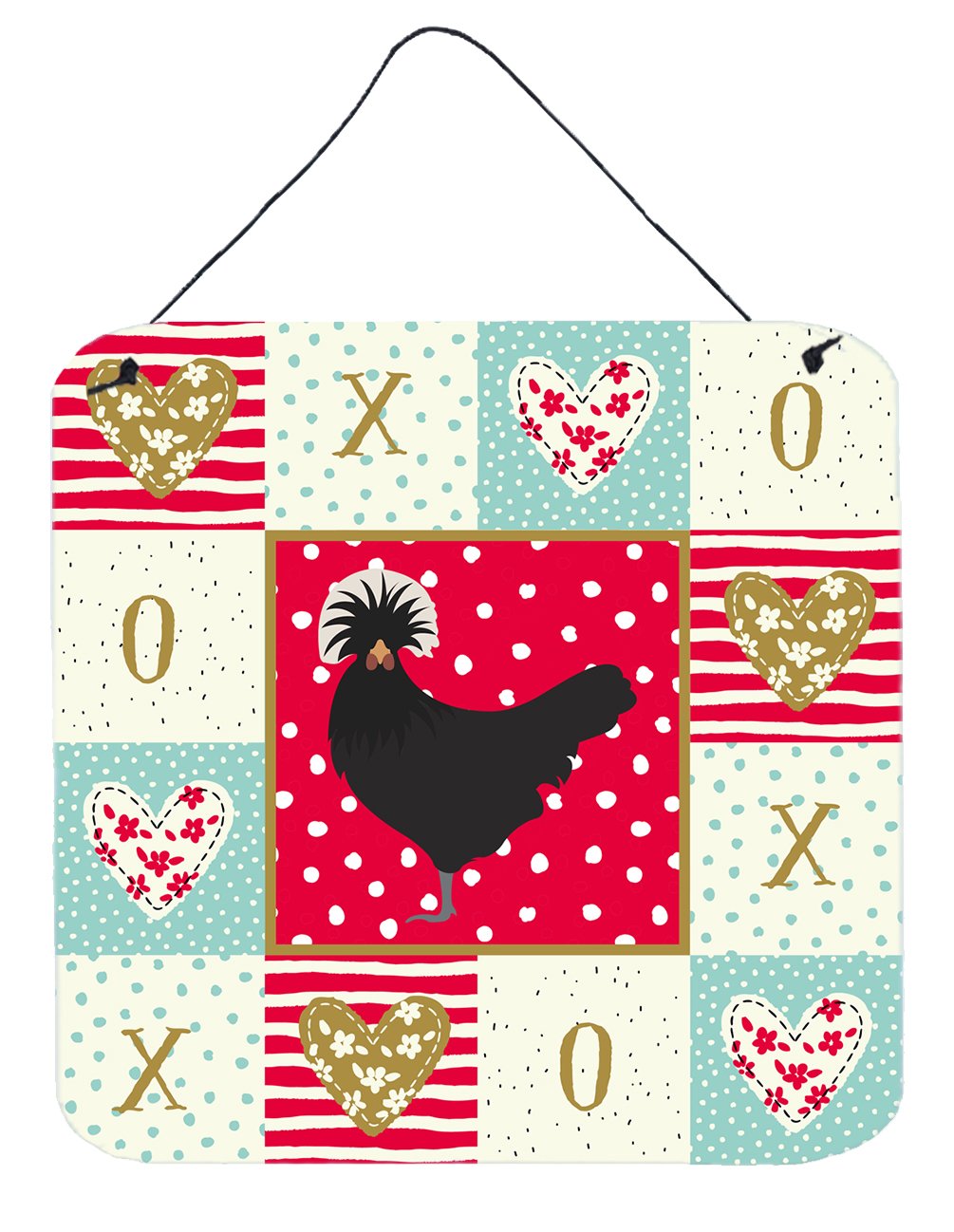 Polish Poland Chicken Love Wall or Door Hanging Prints CK5261DS66 by Caroline's Treasures