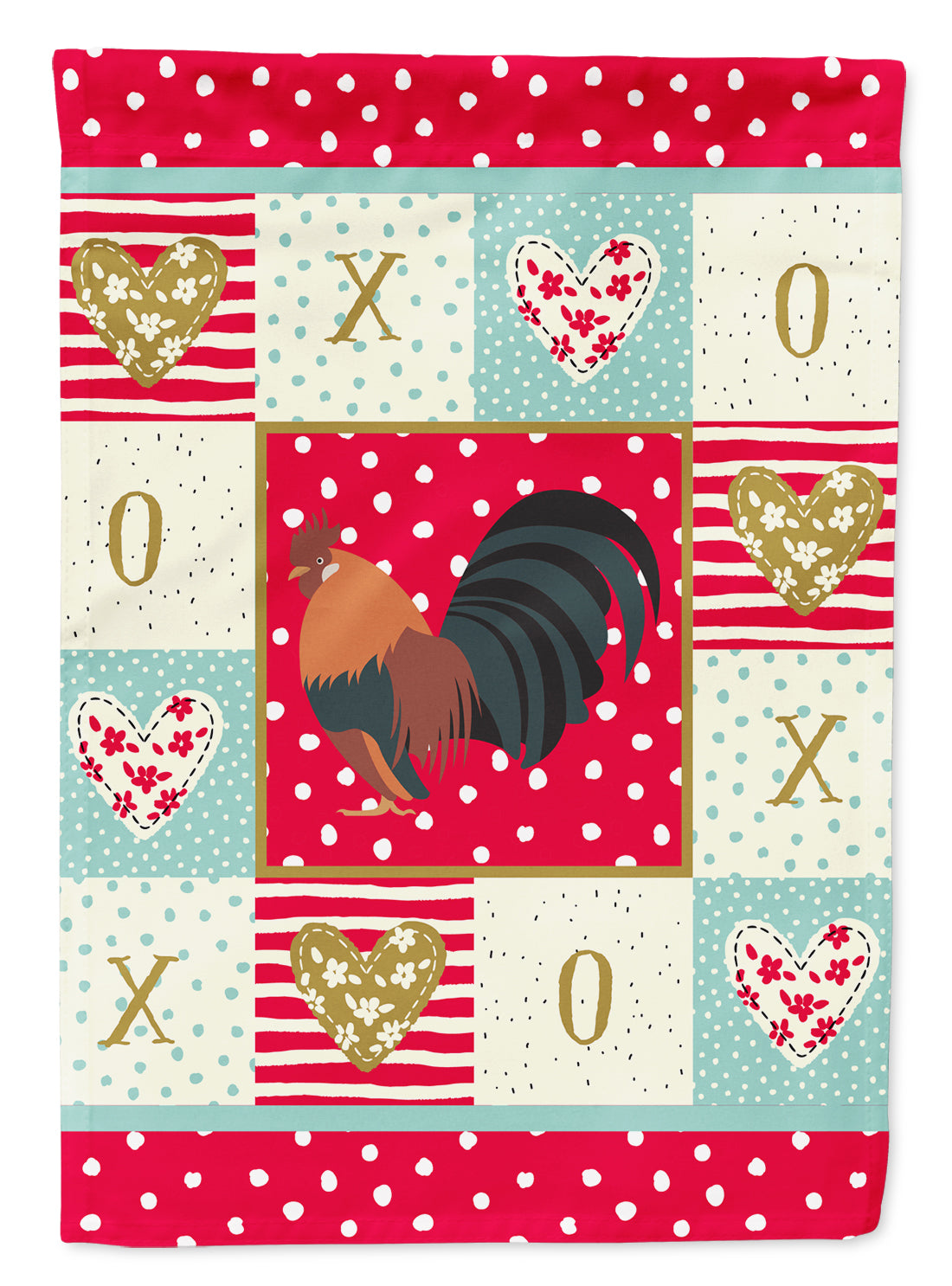 Dutch Bantam Chicken Love Flag Canvas House Size CK5263CHF  the-store.com.