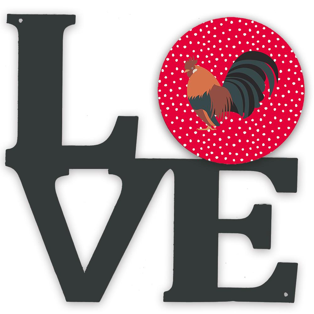 Dutch Bantam Chicken Love Metal Wall Artwork LOVE CK5263WALV by Caroline's Treasures