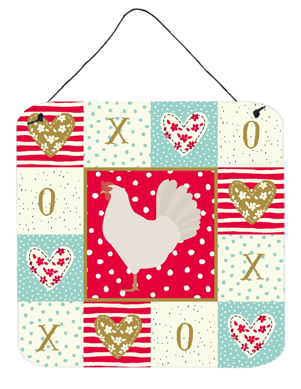 Leghorn Chicken Love Wall or Door Hanging Prints CK5267DS66 by Caroline's Treasures