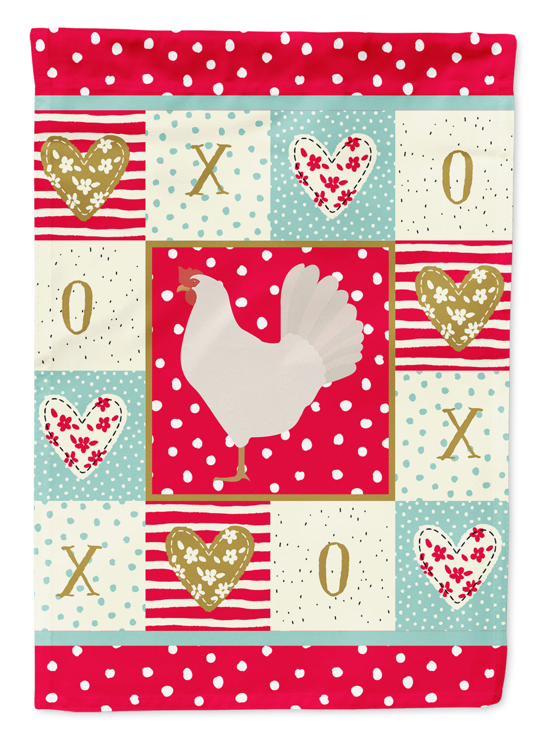 Leghorn Chicken Love Flag Garden Size CK5267GF  the-store.com.