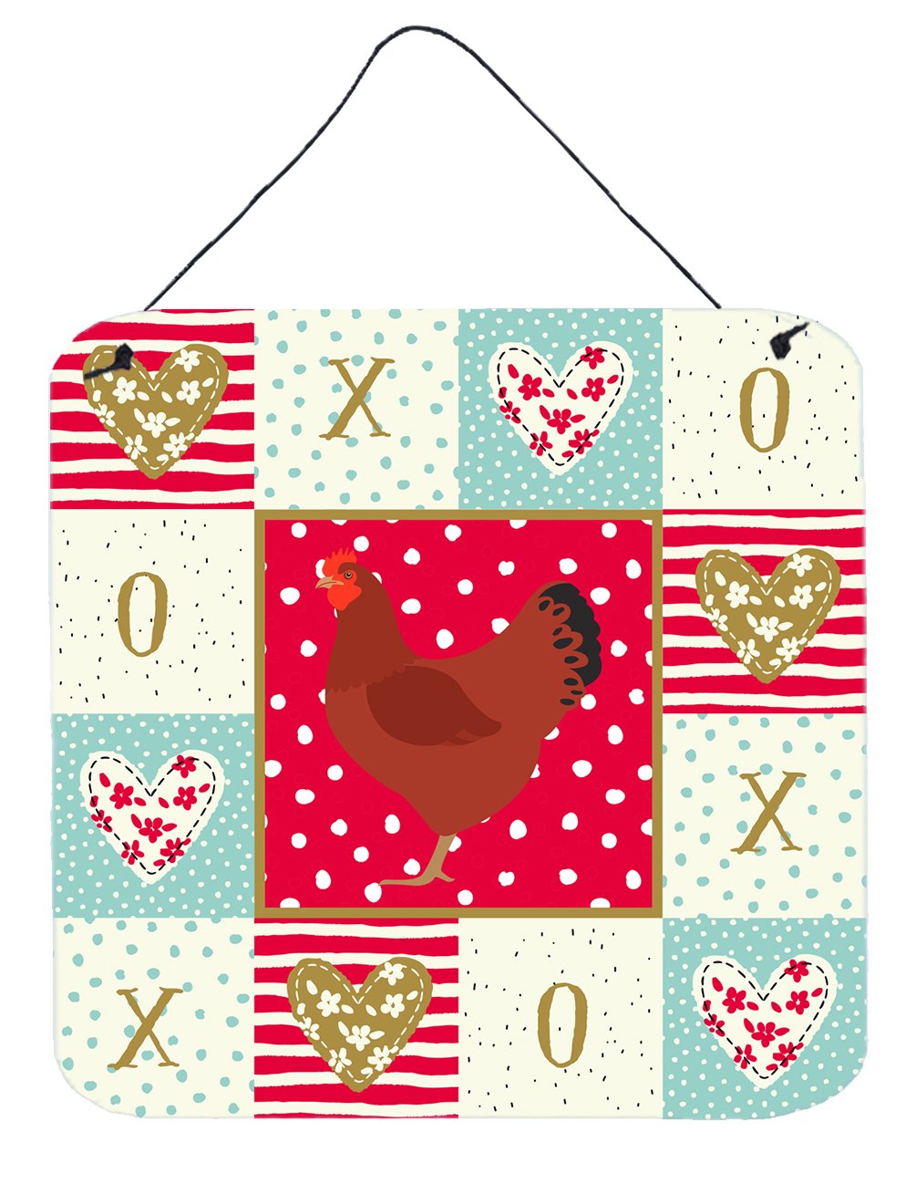 New Hampshire Red Chicken Love Wall or Door Hanging Prints CK5270DS66 by Caroline's Treasures