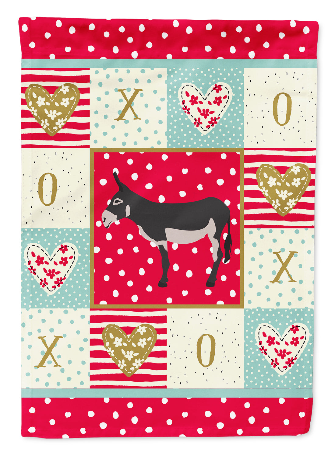 American Mammoth Jack Donkey Love Flag Garden Size CK5271GF  the-store.com.