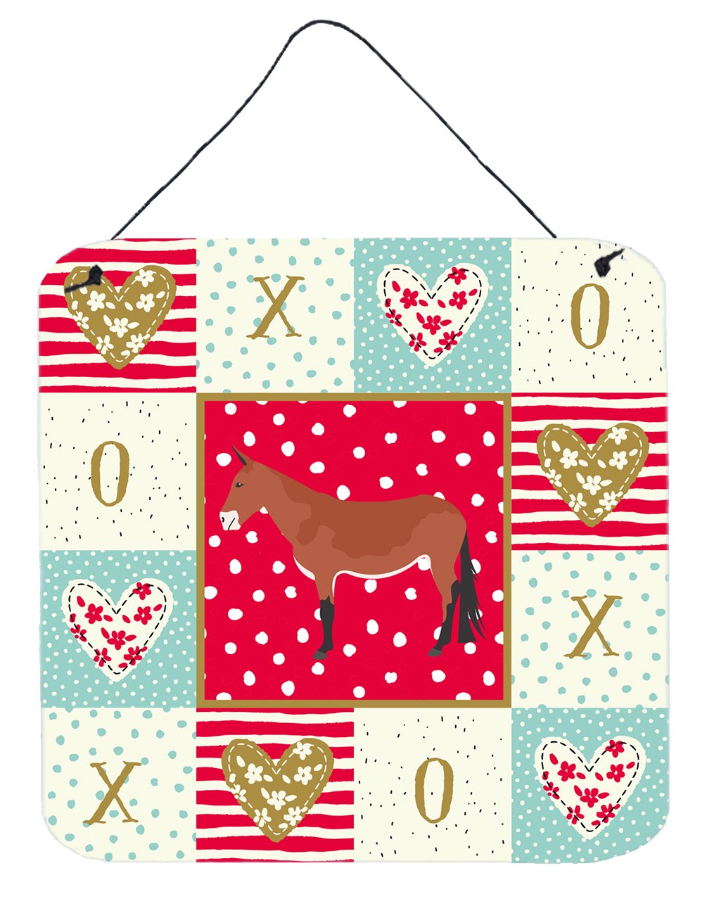 Mule Love Wall or Door Hanging Prints CK5272DS66 by Caroline&#39;s Treasures