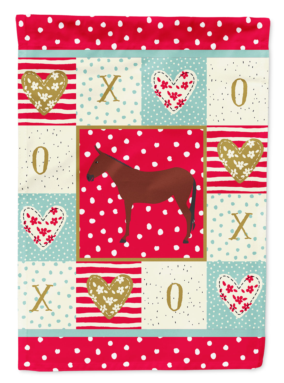 Hinny Horse Donkey Love Flag Garden Size CK5277GF  the-store.com.