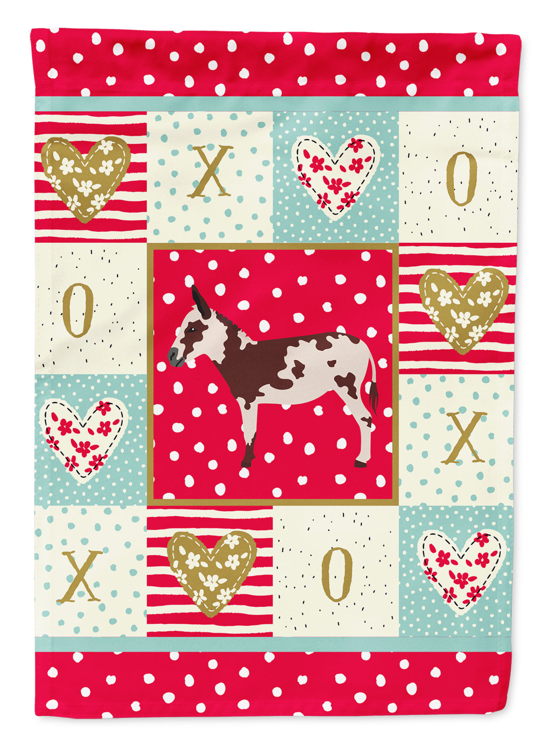 American Spotted Donkey Love Flag Garden Size CK5278GF  the-store.com.