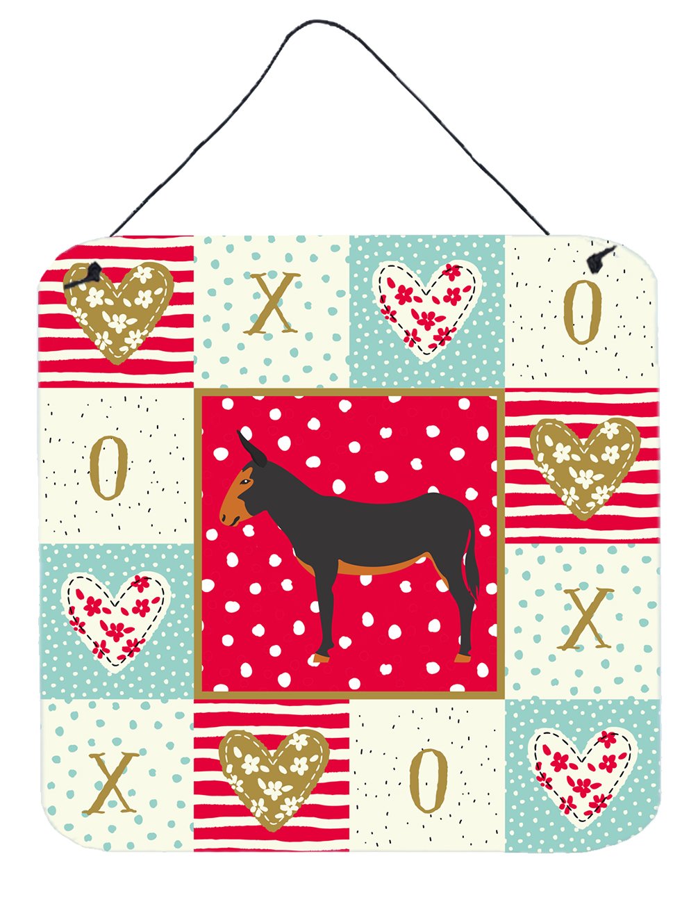 Catalan Donkey Love Wall or Door Hanging Prints CK5282DS66 by Caroline's Treasures