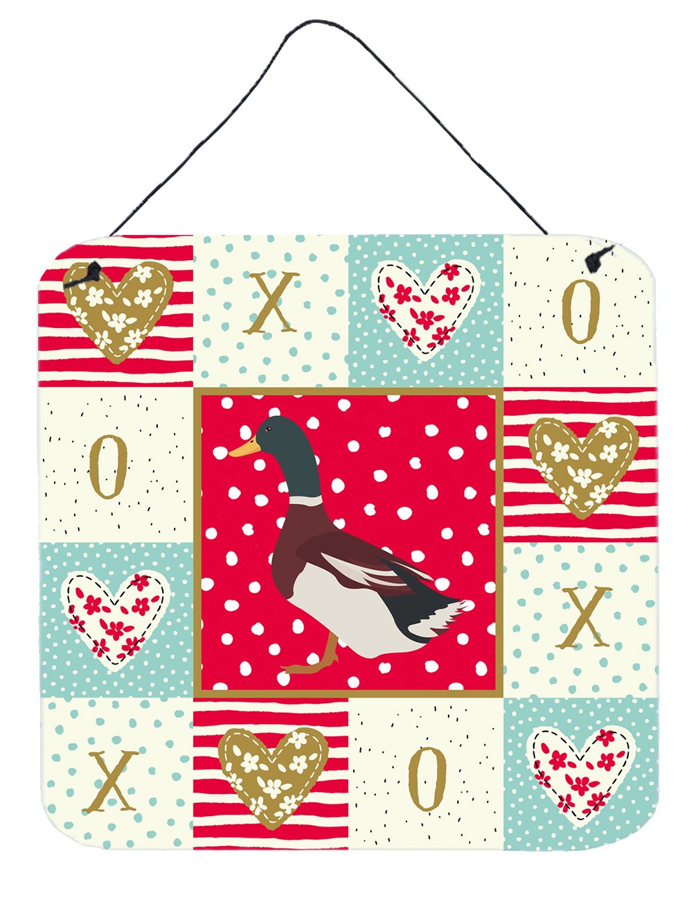 Rouen Duck Love Wall or Door Hanging Prints CK5283DS66 by Caroline's Treasures