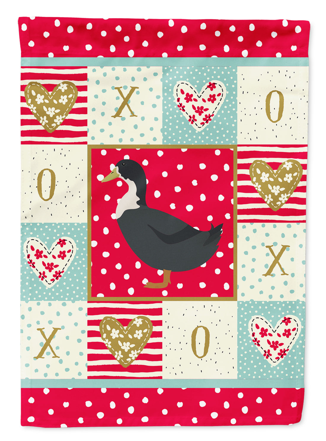 Blue Swedish Duck Love Flag Garden Size CK5289GF  the-store.com.