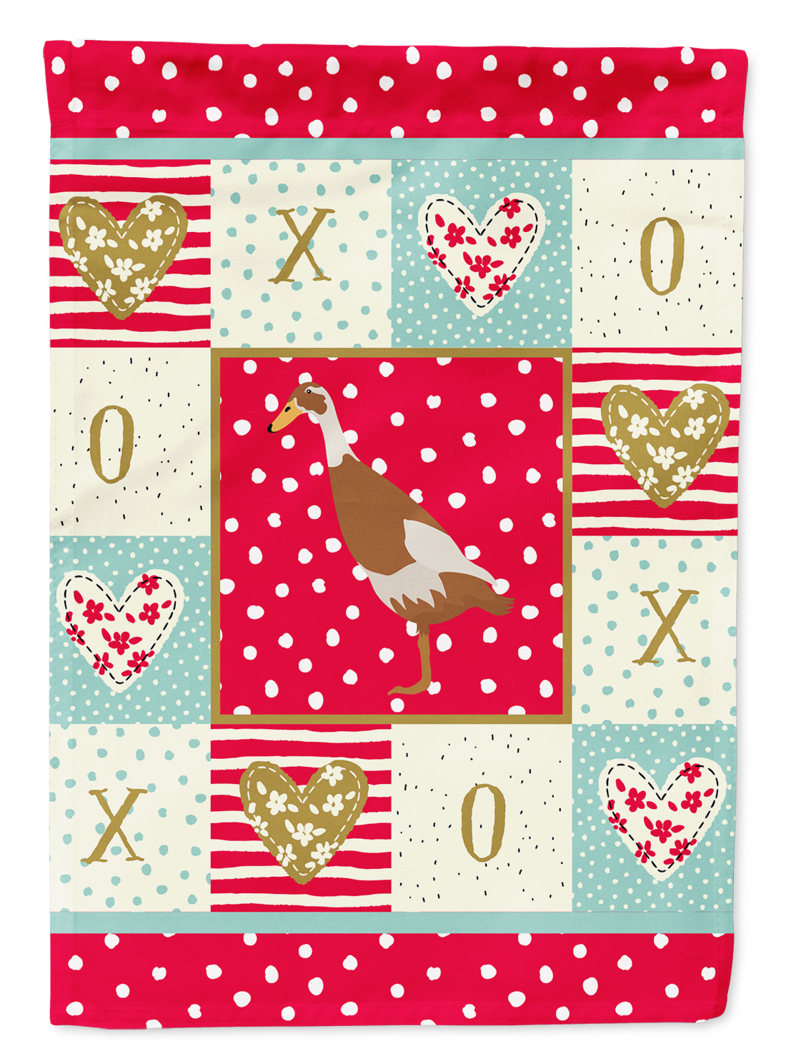 Indian Runner Duck Love Flag Garden Size CK5292GF  the-store.com.