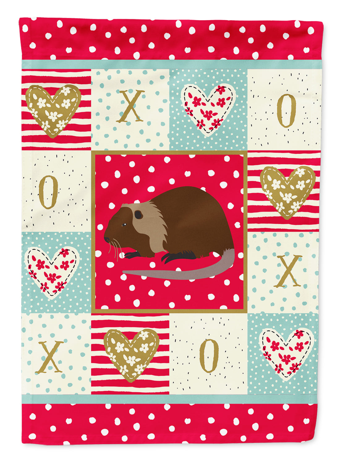 Coypu Nutria River Rat Love Flag Garden Size CK5306GF  the-store.com.