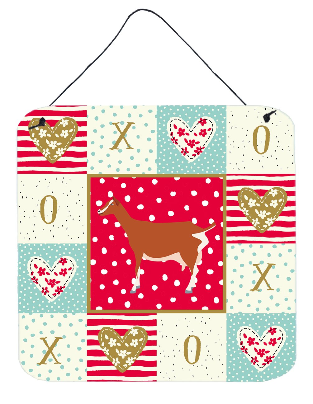 Toggenburger Goat Love Wall or Door Hanging Prints CK5308DS66 by Caroline's Treasures