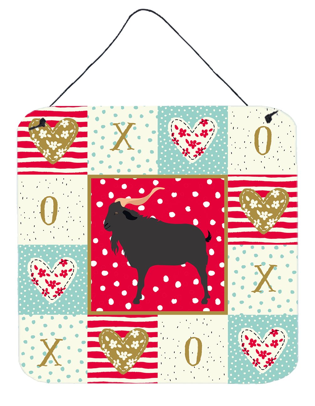 Verata Goat Love Wall or Door Hanging Prints CK5309DS66 by Caroline's Treasures