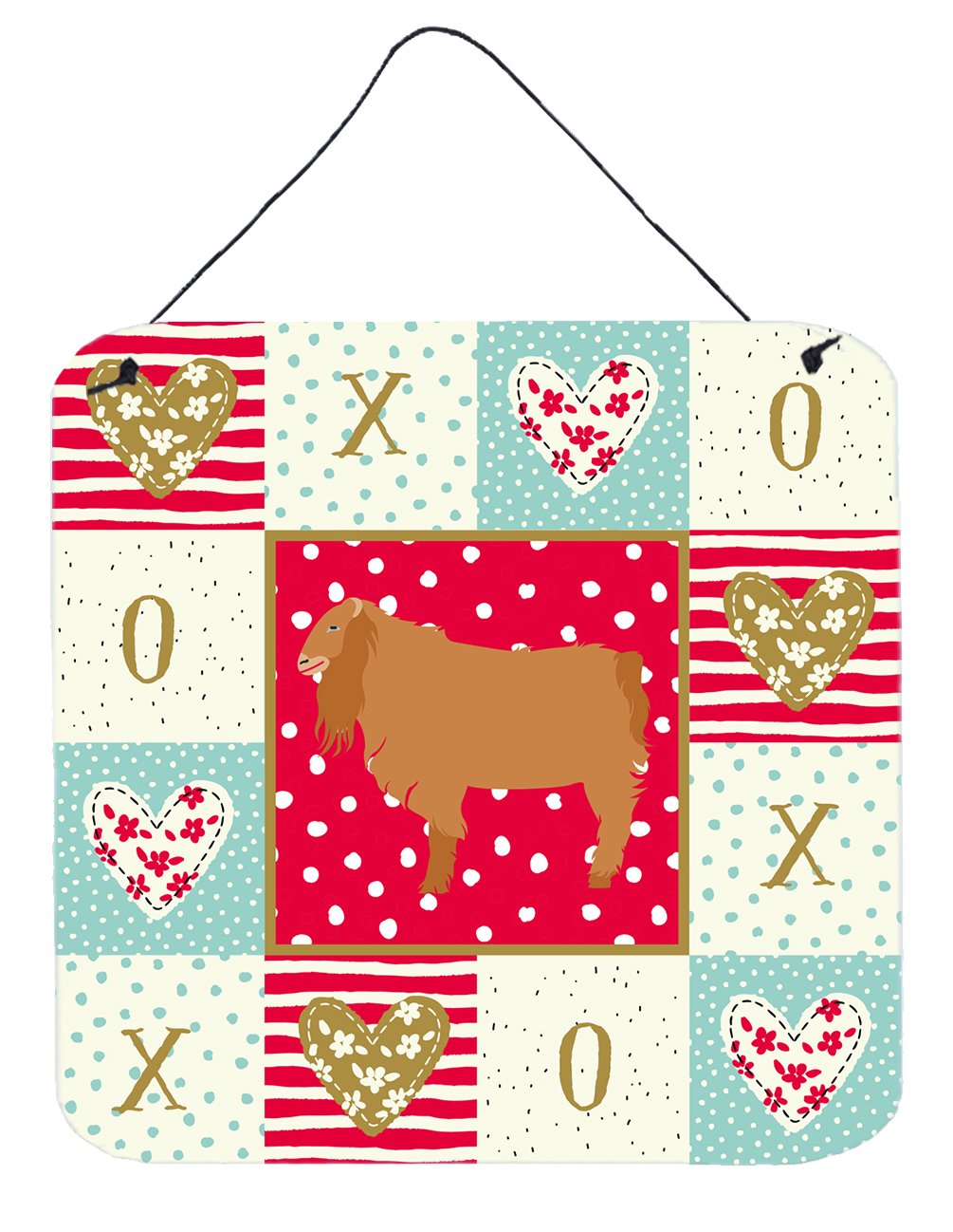 American Lamancha Goat Love Wall or Door Hanging Prints CK5312DS66 by Caroline's Treasures