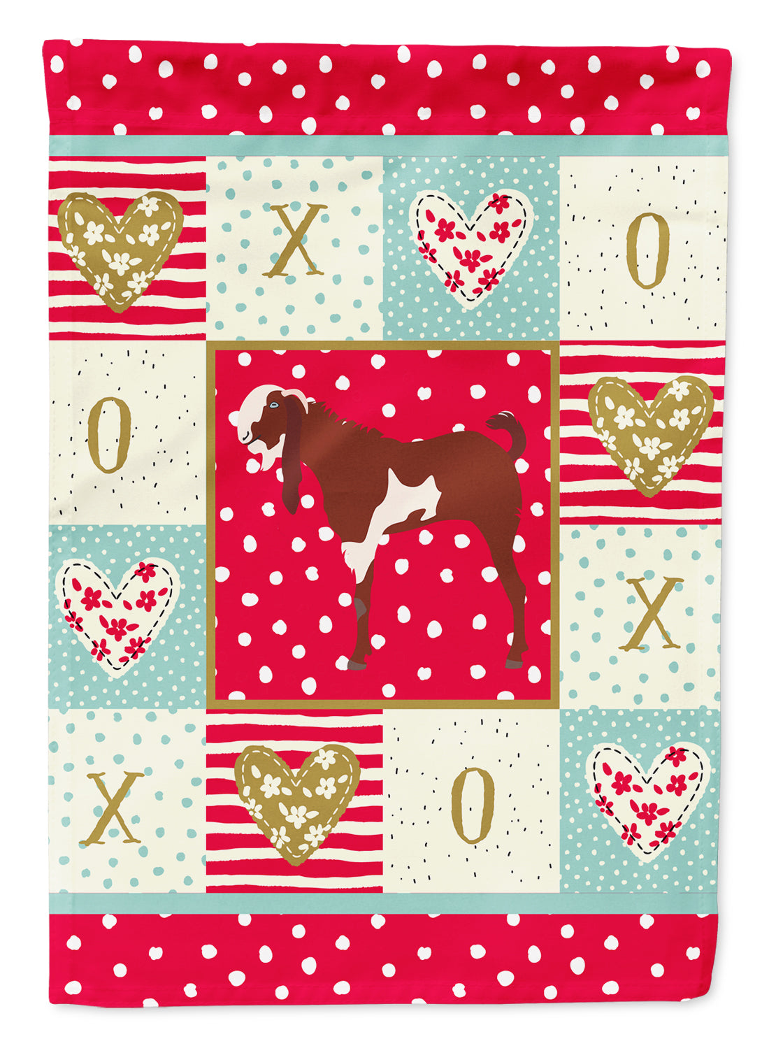 Jamnapari Goat Love Flag Canvas House Size CK5317CHF  the-store.com.