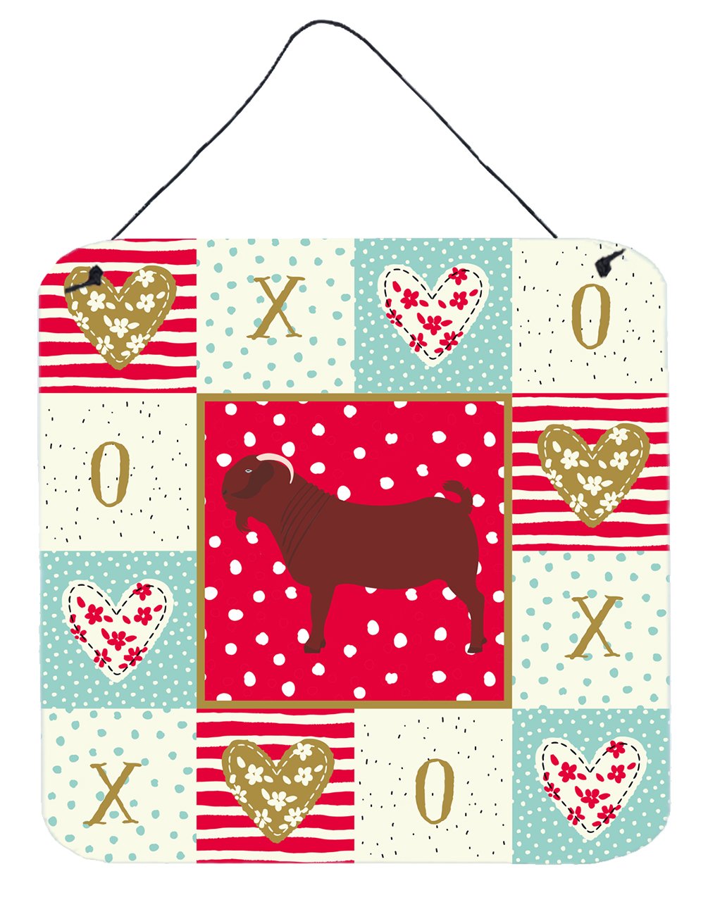 Kalahari Red Goat Love Wall or Door Hanging Prints CK5318DS66 by Caroline's Treasures