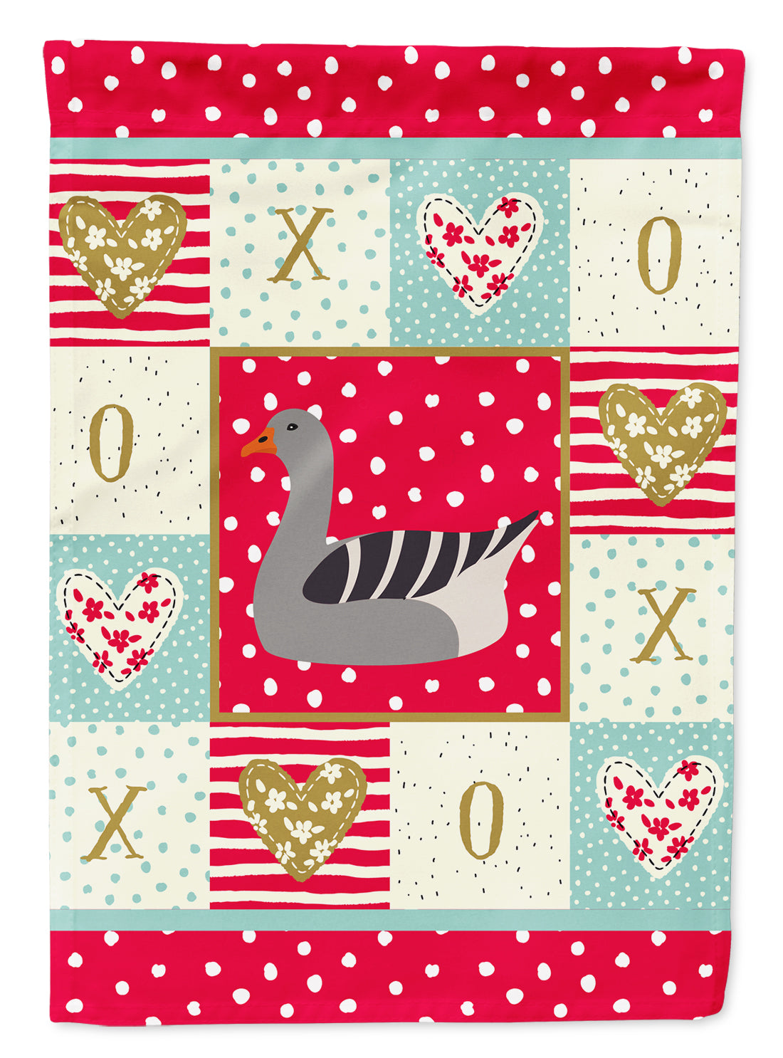 Pilgrim Goose Love Flag Canvas House Size CK5320CHF  the-store.com.