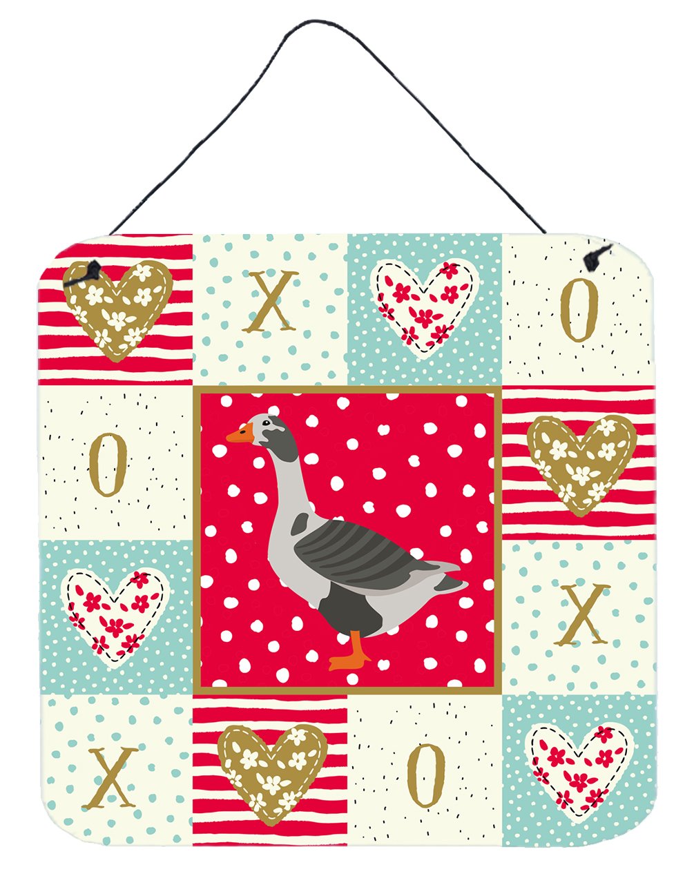 West of England Goose Love Wall or Door Hanging Prints CK5322DS66 by Caroline's Treasures