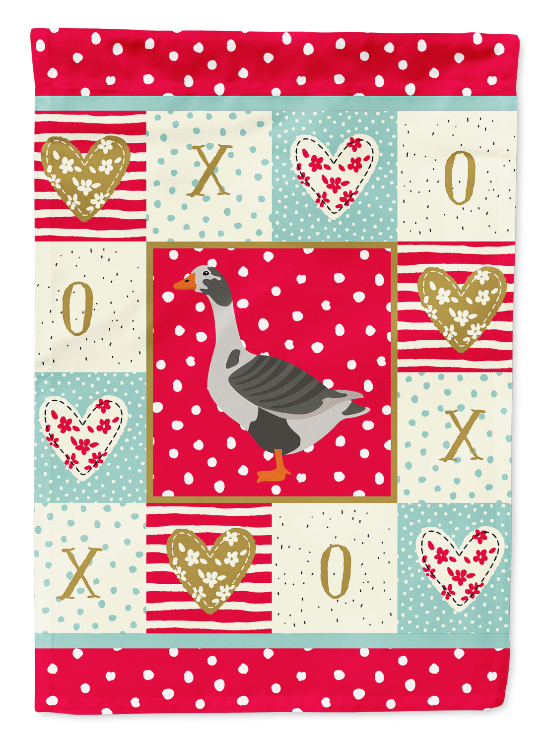 West of England Goose Love Flag Garden Size CK5322GF  the-store.com.