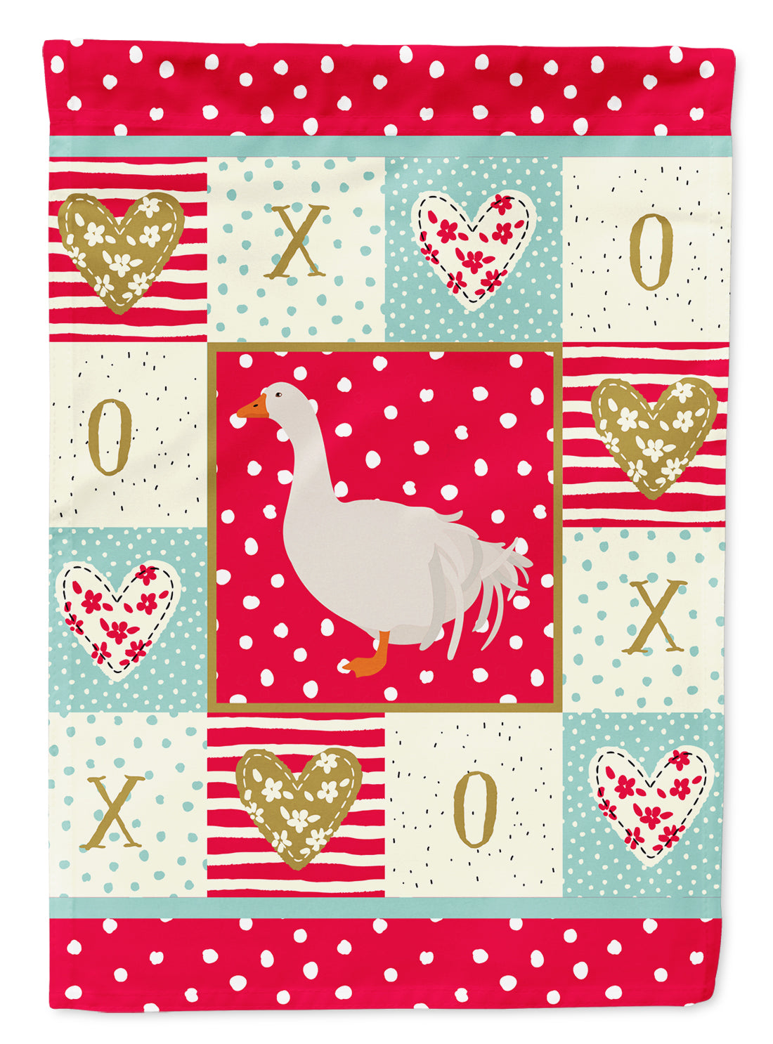 Sebastopol Goose Love Flag Canvas House Size CK5329CHF  the-store.com.