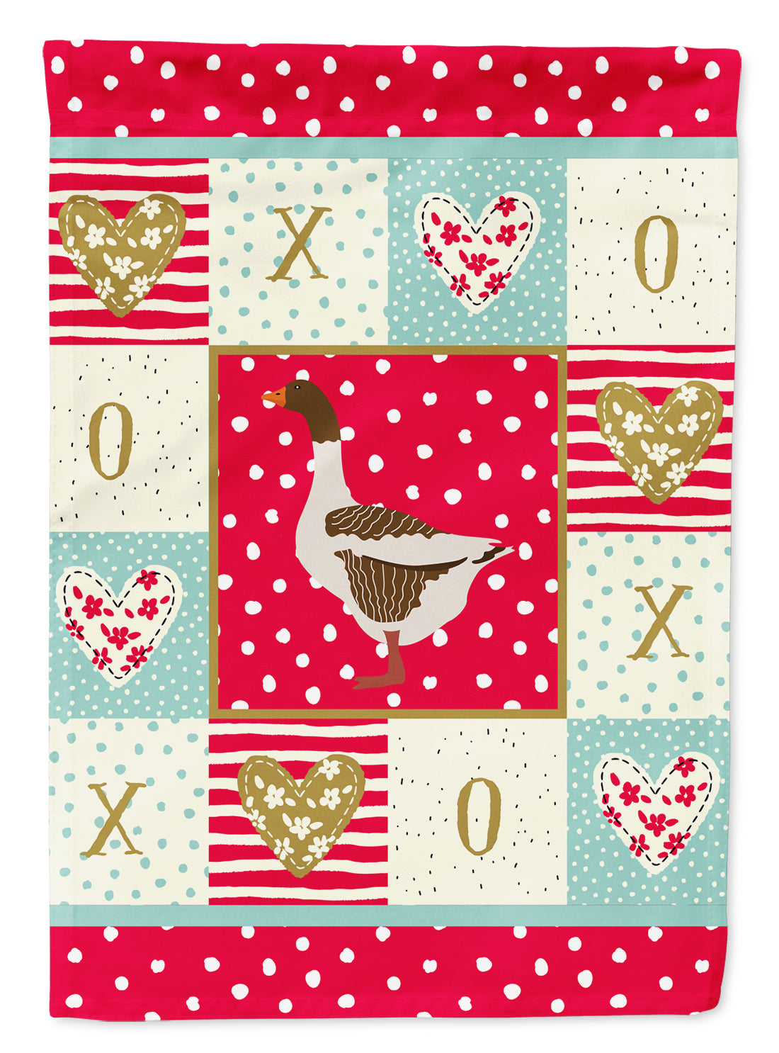 Pomeranian Rogener Goose Love Flag Garden Size CK5330GF  the-store.com.