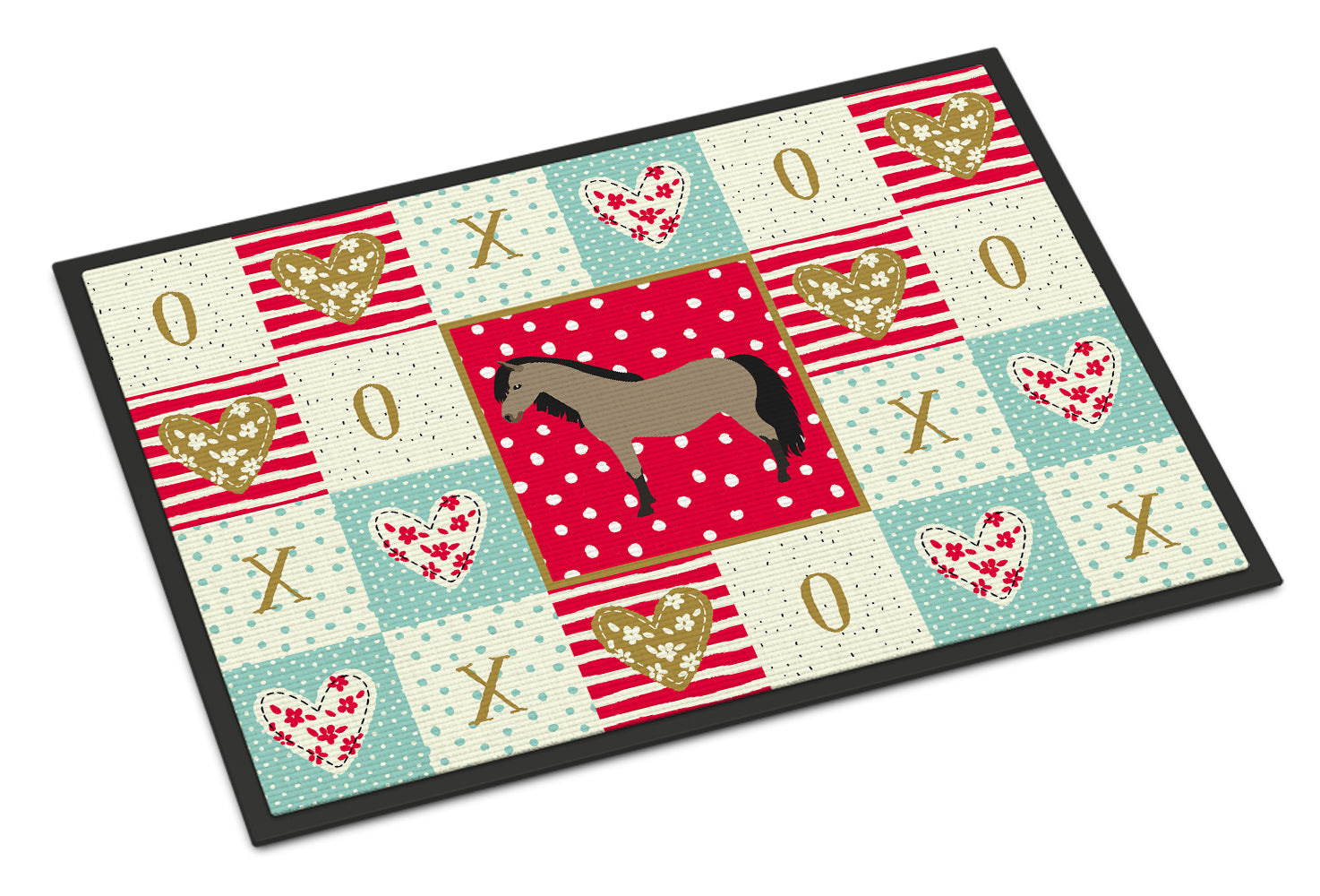 Welsh Pony Horse Love Indoor or Outdoor Mat 18x27 CK5337MAT - the-store.com