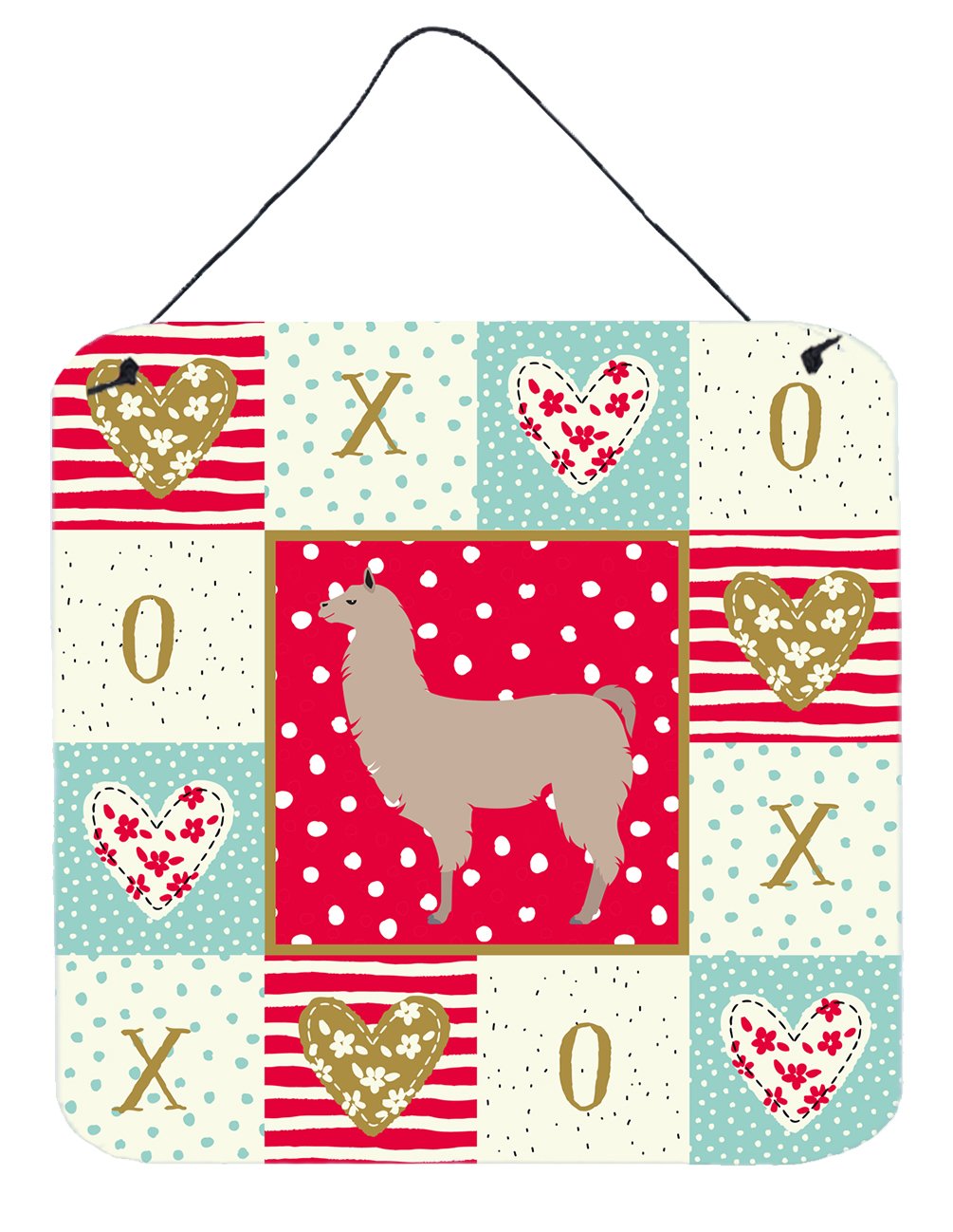 Llama Love Wall or Door Hanging Prints CK5343DS66 by Caroline's Treasures