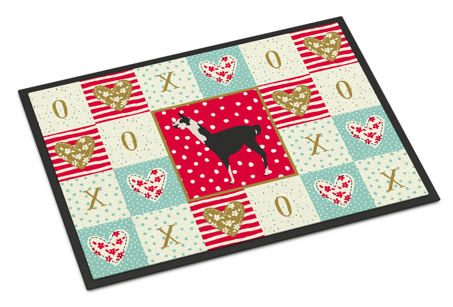 Llama Q' Ara Love Indoor or Outdoor Mat 18x27 CK5345MAT - the-store.com