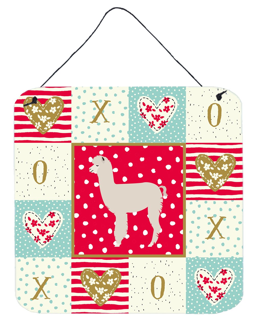 Alpaca Love Wall or Door Hanging Prints CK5346DS66 by Caroline's Treasures