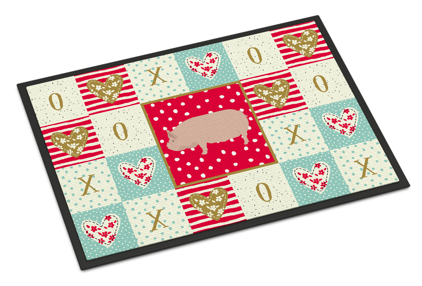 Welsh Pig Love Indoor or Outdoor Mat 18x27 CK5364MAT - the-store.com