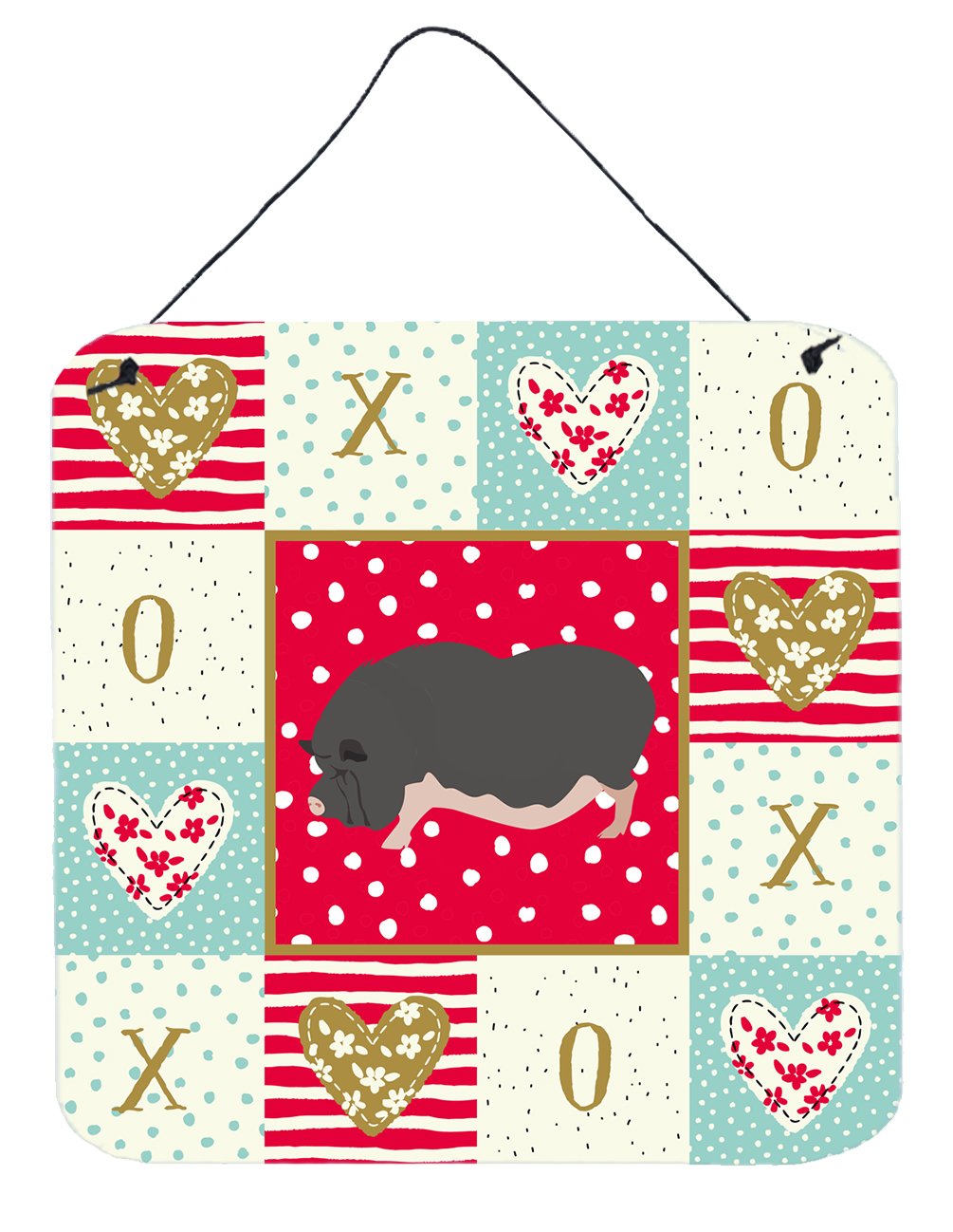 Vietnamese Pot-Bellied Pig Love Wall or Door Hanging Prints CK5368DS66 by Caroline's Treasures