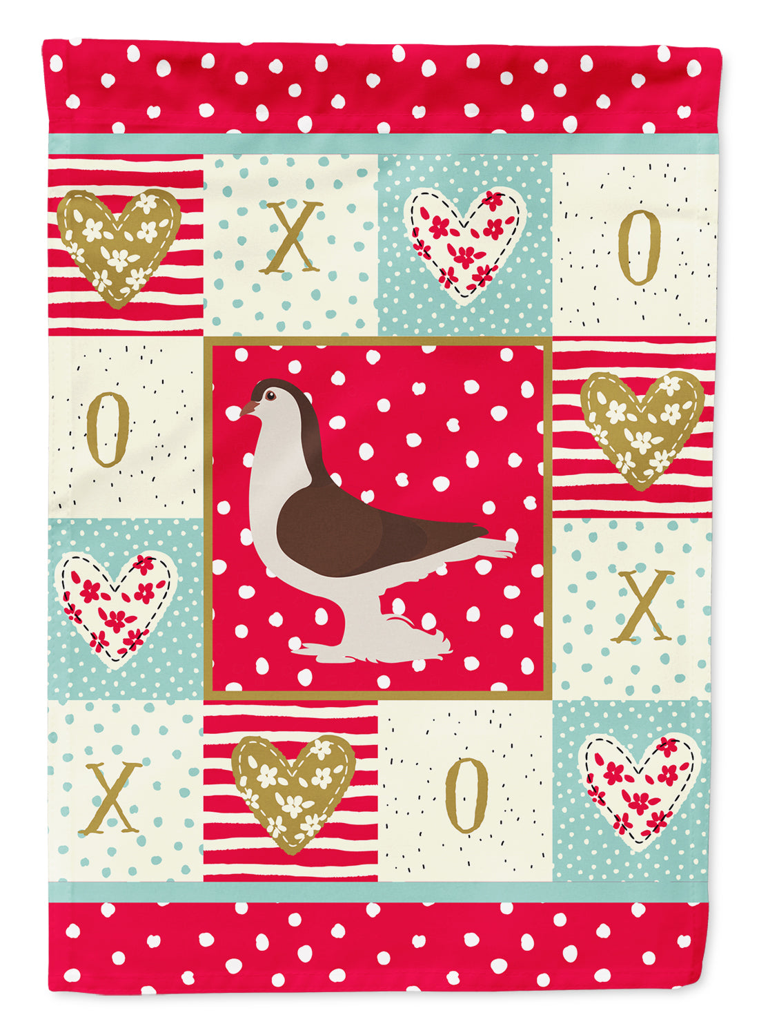 Large Pigeon Love Flag Garden Size CK5370GF  the-store.com.