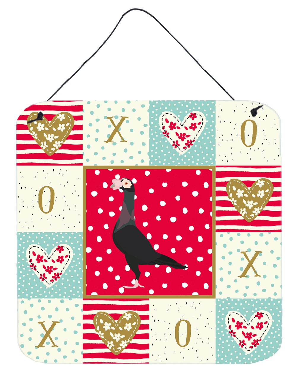 English Carrier Pigeon Love Wall or Door Hanging Prints CK5372DS66 by Caroline&#39;s Treasures