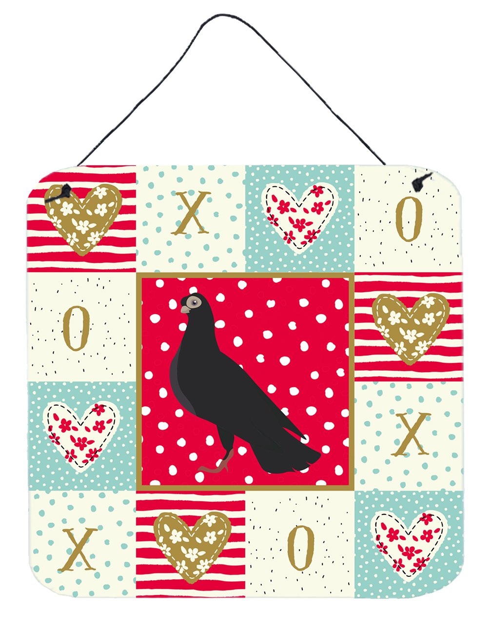 Budapest Highflyer Pigeon Love Wall or Door Hanging Prints CK5374DS66 by Caroline's Treasures